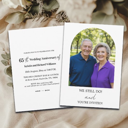 We Still Do 65e trouwjubileum foto Kaart