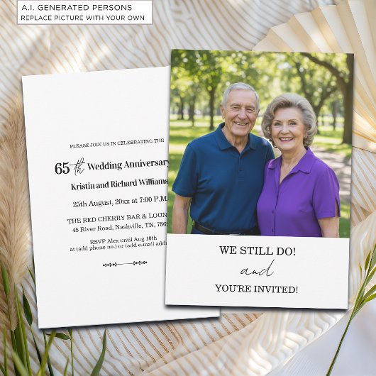 We Still Do 65e trouwjubileum foto Kaart