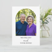 We Still Do 65e trouwjubileum foto Kaart (Staand voorkant)