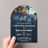 We Still Do 65th Wedding Anniversary String Lights Acryl Uitnodigingen (Insitu (Draagbaar))