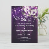We Still Do 70th Wedding Anniversary String Lights Kaart (Staand voorkant)