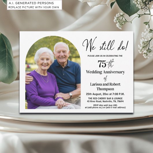 We Still Do 75e trouwjubileum foto Kaart