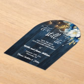 We Still Do 75th Wedding Anniversary String Lights Acryl Uitnodigingen (Laagn)