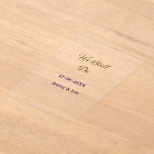 We still do brown pink name date year boho retro s acryl uitnodigingen (Laagn)