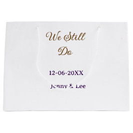 We still do brown pink name date year boho retro s groot cadeauzakje