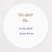 We still do brown pink name date year boho retro s labels (Design 2)