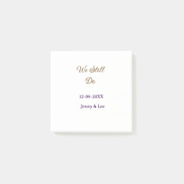 We still do brown pink name date year boho retro s post-it® notes