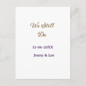 We still do bruin roze naam datum jaar boho retro  aankondigingskaart (Voorkant)