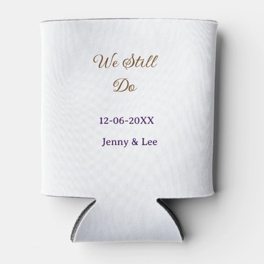 We still do bruin roze naam datum jaar boho retro blikjeskoeler (Voorkant)