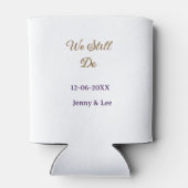 We still do bruin roze naam datum jaar boho retro blikjeskoeler (Achterkant)