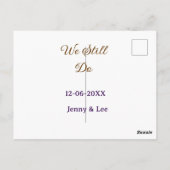 We still do bruin roze naam datum jaar boho retro briefkaart (Achterkant)
