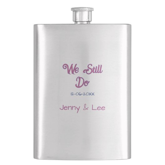We still do bruin roze naam datum jaar boho retro flacon (Voorkant)