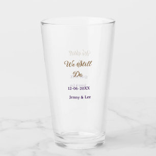 We still do bruin roze naam datum jaar boho retro glas