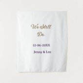 We still do bruin roze naam datum jaar boho retro  wandkleed (Voorkant)