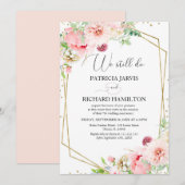 We Still Do Elegant Blush Floral Huwelijksgeloften Kaart (Voorkant / Achterkant)