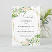 We Still Do Elegant Greenery Vow Vernieuwing Kaart (Staand voorkant)