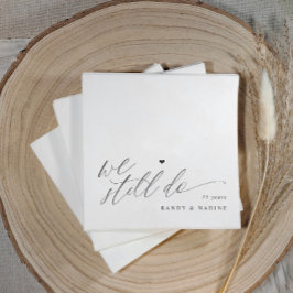 We Still Do Elegant Wedding Anniversary Servet