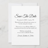 We Still Do Hernieuwing van de Gelofte Eenvoudig M Save The Date (Achterkant)