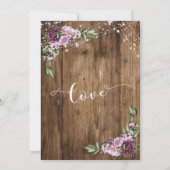 We Still Do, Houten Roze Bloem Bloemige Trouwdag Kaart (Achterkant)