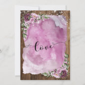 We Still Do, Houten Waterverf Bloemen Jubileum Kaart (Achterkant)