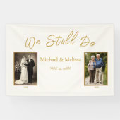 We Still Do Ivoor Gouden Jubileum Spandoek (Horizontaal)