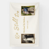We Still Do Ivoor Gouden Jubileum Spandoek (Verticaal)