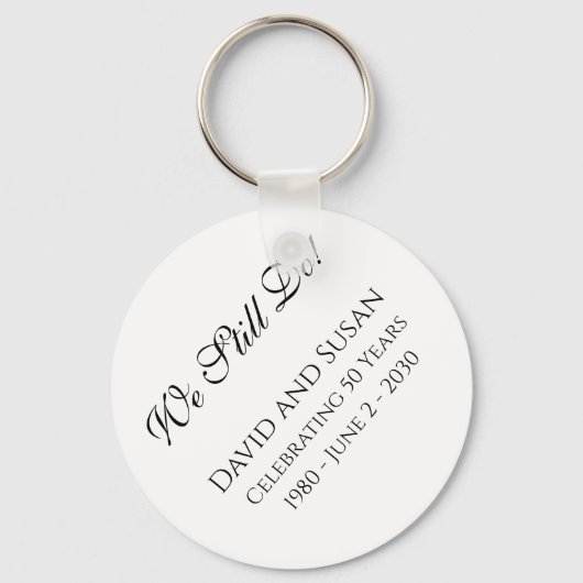 We Still Do! Jubileum Sleutelhanger Cadeau (Voorkant)