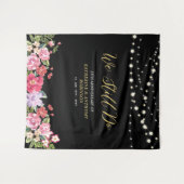 We Still Do | Kerstverlichting 50 Huwelijksjubileu Wandkleed (Voorkant (horizontaal))