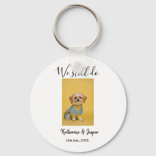 We still do koppel naam huisdier hond foto datum e sleutelhanger