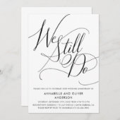 We Still Do | Minimalistische trouwdagkaart Kaart (Voorkant / Achterkant)