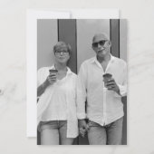 We Still Do | Minimalistische trouwfoto voor jubil Kaart (Achterkant)