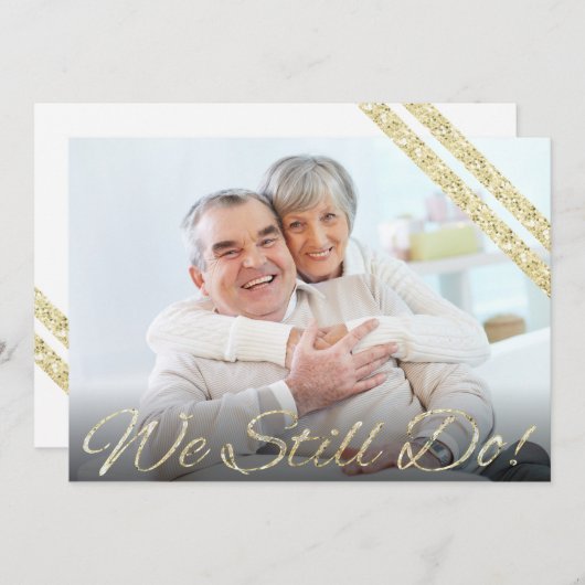 We Still Do! | Modern 50th Anniversary Kaart (Voorkant / Achterkant)