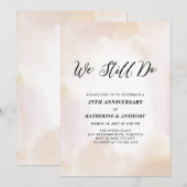 We Still Do | Modern Aquarel 25e Verjaardag Kaart (Voorkant / Achterkant)