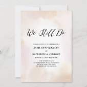 We Still Do | Moderne Waterverf 25e Verjaardag Kaart (Voorkant)