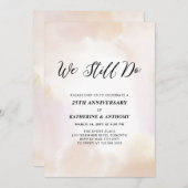 We Still Do | Moderne Waterverf 25ste Verjaardag Kaart (Voorkant / Achterkant)