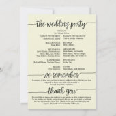 We still do program card kaart (Achterkant)