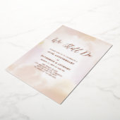 We Still do | Roze Gouden Verjaardag, Huwelijksbel Folie Uitnodiging (Gedraaid)