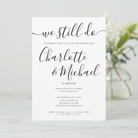 We Still Do Script Geloftenvernieuwingsjubileum Fo Kaart (Staand voorkant)