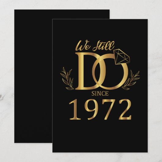 We Still Do Since 1972 Wedding Marriott Annivers Kaart (Voorkant / Achterkant)