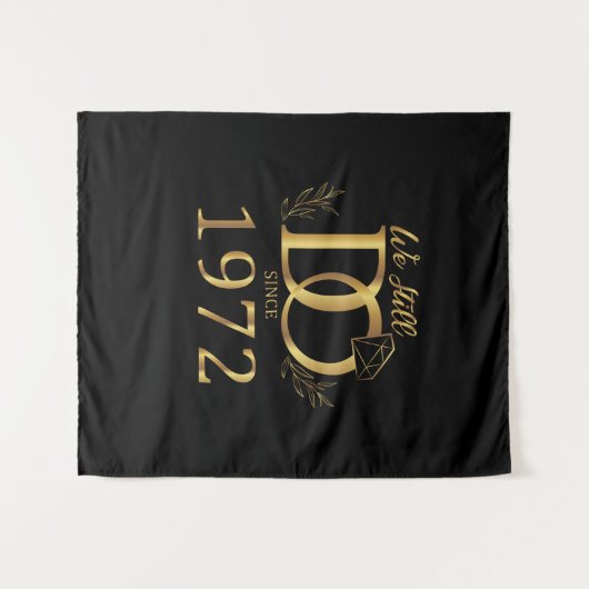 We Still Do Since 1972 Wedding Marriott Annivers Wandkleed (Voorkant (horizontaal))