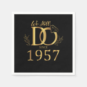 We Still Do Sinds 1957 Huwelijk Trouwdag Jubileum Servet