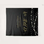 We Still Do | Slingerlichten Huwelijksjubileum Wandkleed (Voorkant (horizontaal))