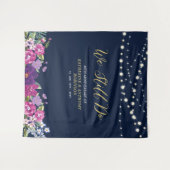 We Still Do | Slingerlichten Huwelijksjubileum Wandkleed (Voorkant (horizontaal))