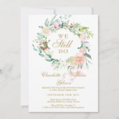 We Still Do Vow Renewal Bloemenkrans Foto Kaart (Voorkant)