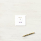 We still doen roze bruin naam datum jaar boho retr post-it® notes (Op bureau)