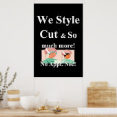 We Style Cut Beauty Salon Poster (Keuken)
