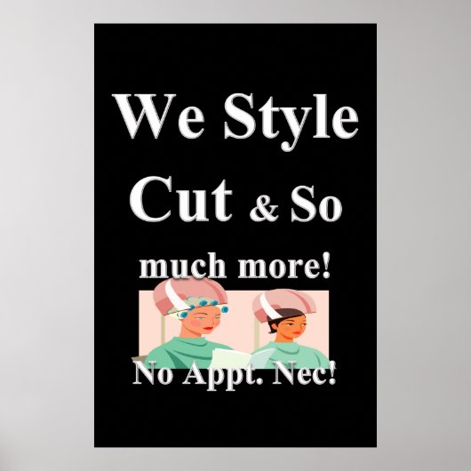 We Style Cut Beauty Salon Poster (Voorkant)