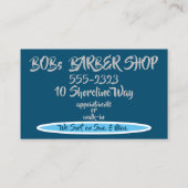 We Surven op zondag en op maandag op een blauwe pl Visitekaartje (Achterkant)