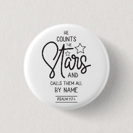 We tellen sterren en noemen ze allemaal psalmen ronde button 3,2 cm