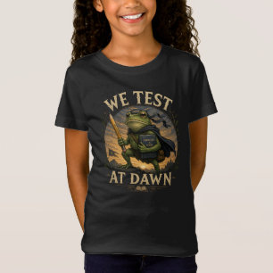 We Testen Bij Dageraad Grappige School Kikker Lera T-shirt